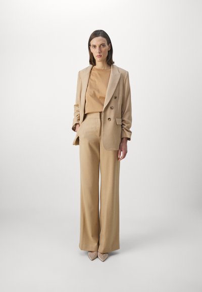 Veronica Beard TONELLI PANT - Trousers - dark camel/light camel