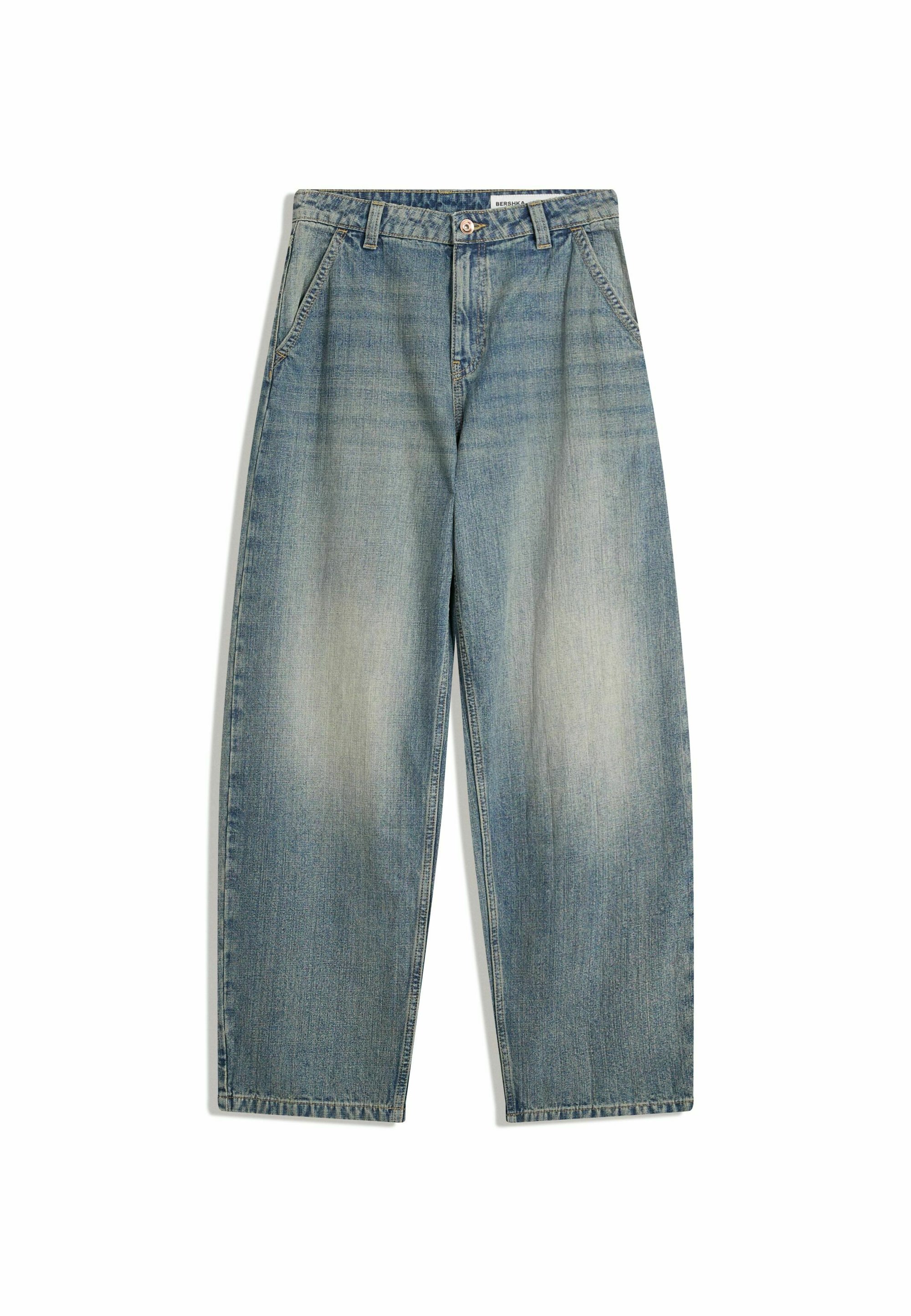 Bershka BALLOON FIT Baggy Jeans blue denim Zalando
