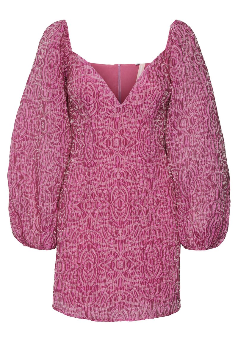 SOMETHINGNEW Cocktailjurk donkerroze SOMETHINGNEW Cocktailjurk donkerroze