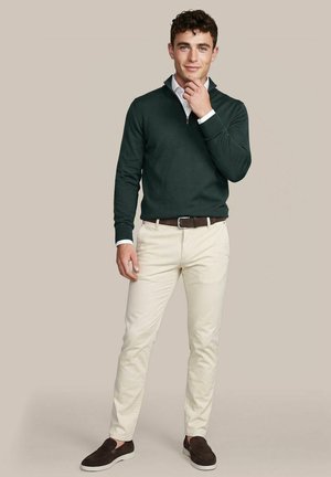 Suitable, SUITABLE CREW ZIP  - Jumper - groen donkergroen