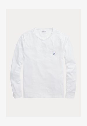 Polo Ralph Lauren CUSTOM SLIM JERSEY LONG-SLEEVE T-SHIRT - Top s dlhým rukávom - white