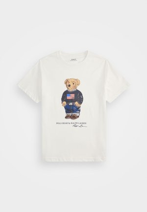 POLO BEAR COTTON JERSEY T-SHIRT - T-shirts print - white core