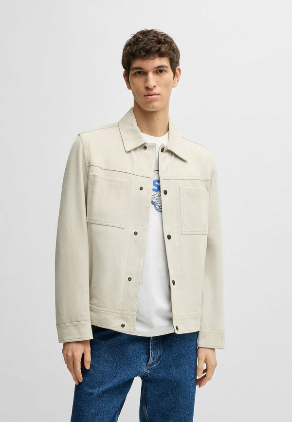 Leather jacket - light beige one