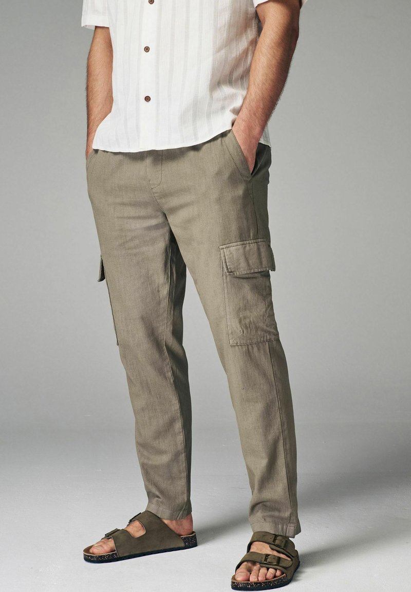 Next ELASTICATED DRAWSTRING - REGULAR FIT - Armijas stila bikses - mushroom brown