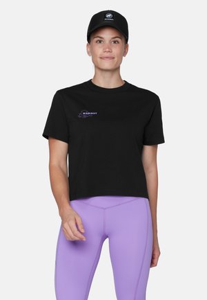 CROPPED GLACIER - T-shirt imprimé - black