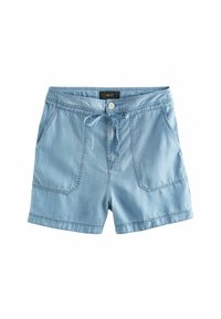 REGULAR FIT - Jeansshort - mid blue