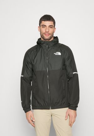 FULL ZIP - Wiatrówka - black/asphalt grey