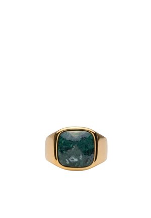 IX CUSHION SIGNET MARBLE - Ring - gold plated