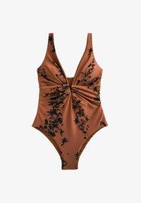 Sélectionné, brown floral high shine