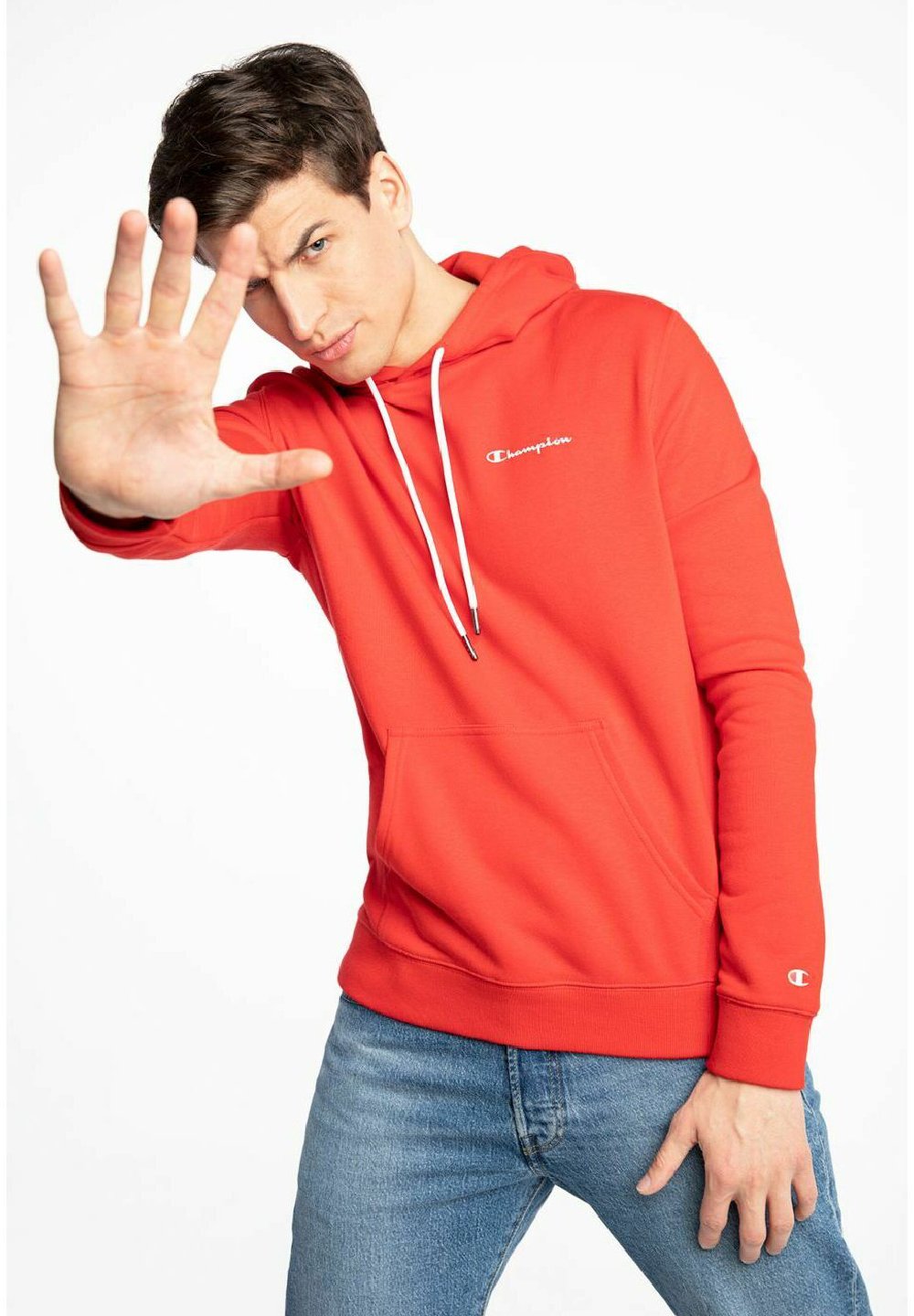 Champion Felpa con cappuccio - red/rosso - Zalando.it