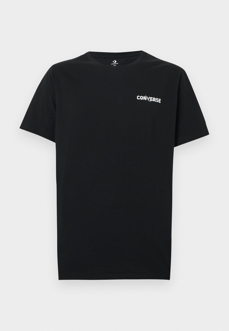 Converse T-shirt print zwart