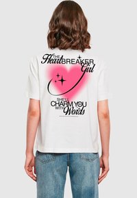 Mister Tee Triko s potiskem - white