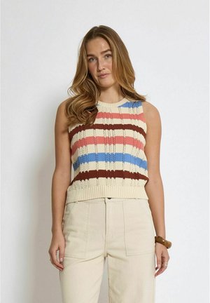 PEPPERCORN CAIDA SLEEVELESS  - Jumper - skyblue stripe