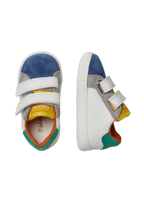 Lauflernschuh – weiß blau grun