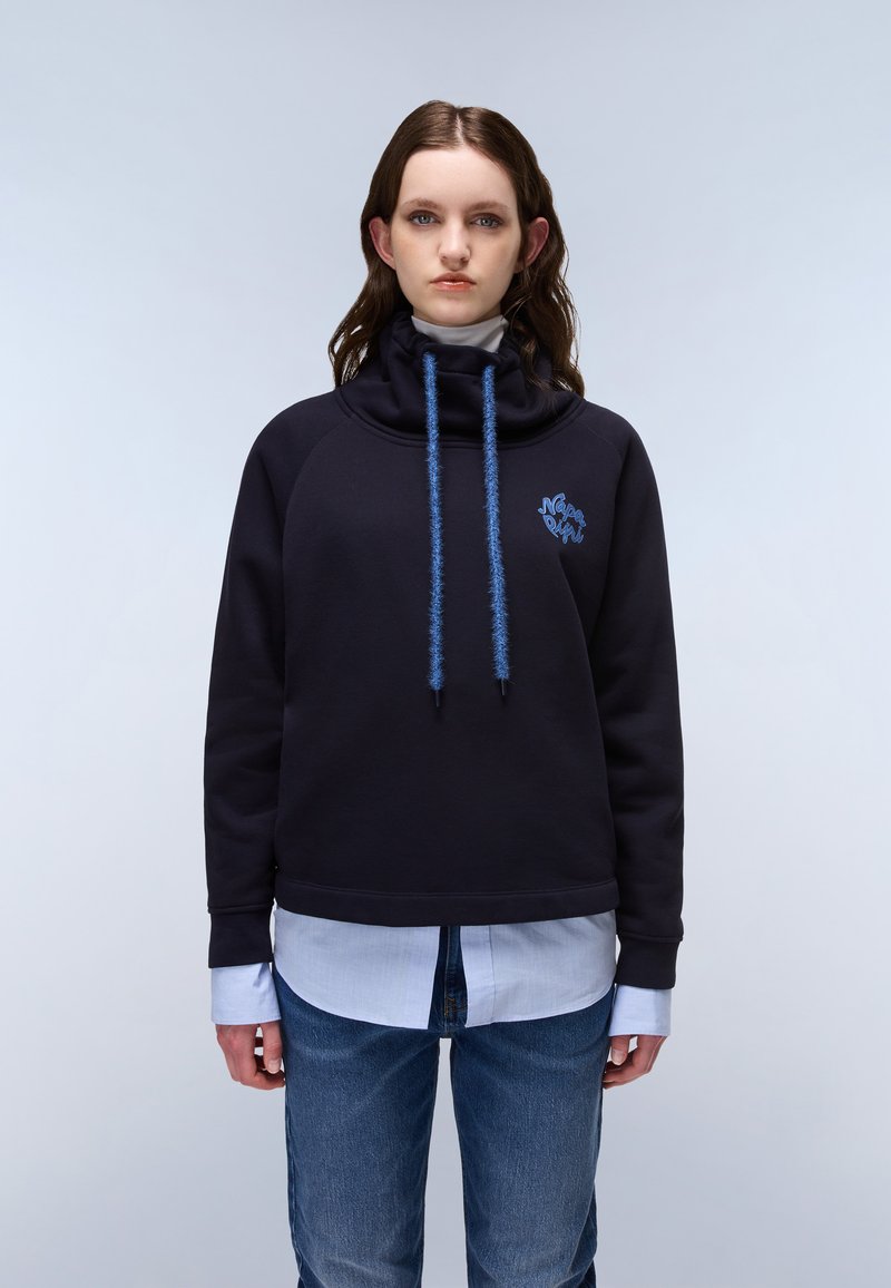 Napapijri B-FEDAIA - Jersey con capucha - blu marine
