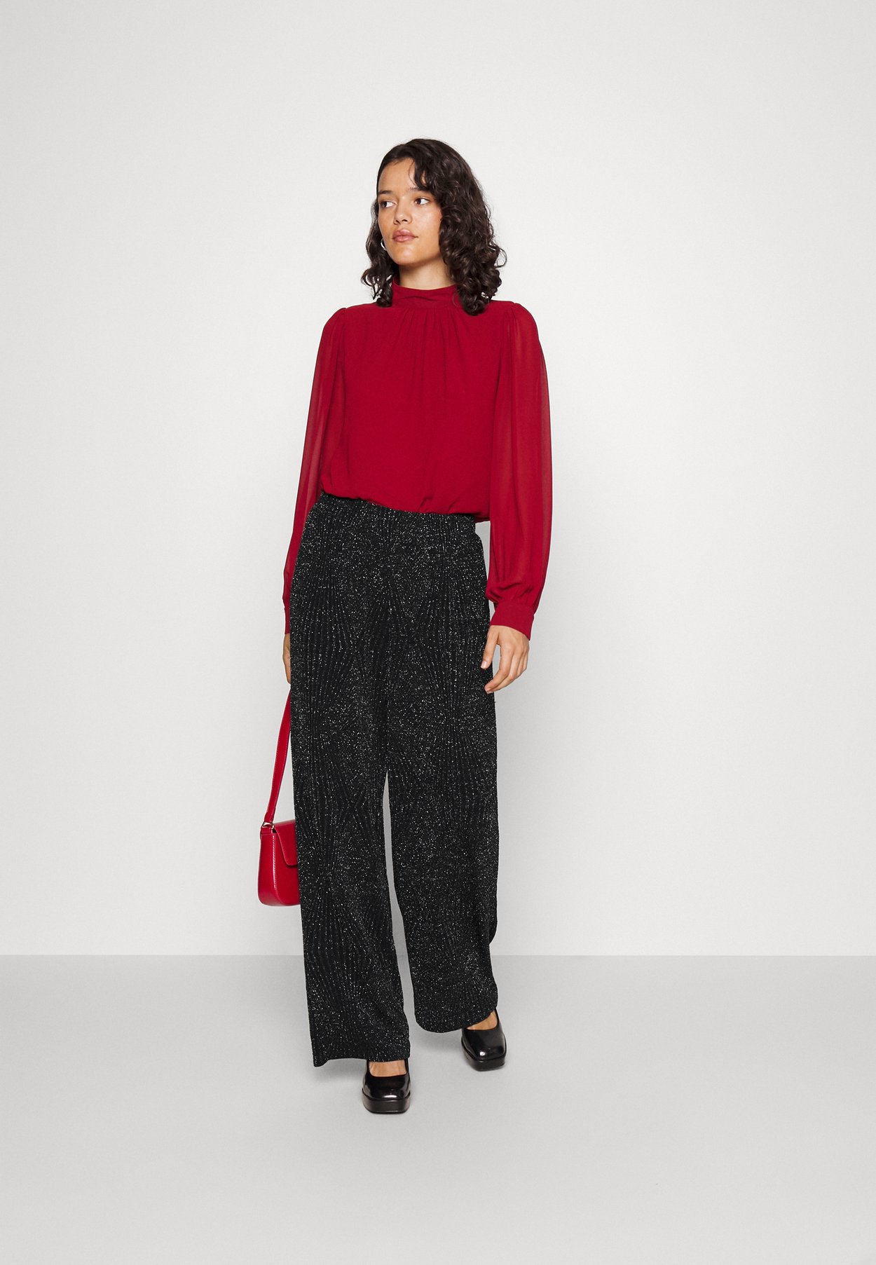 ONLCAROLLA GLITTER WIDE PANT