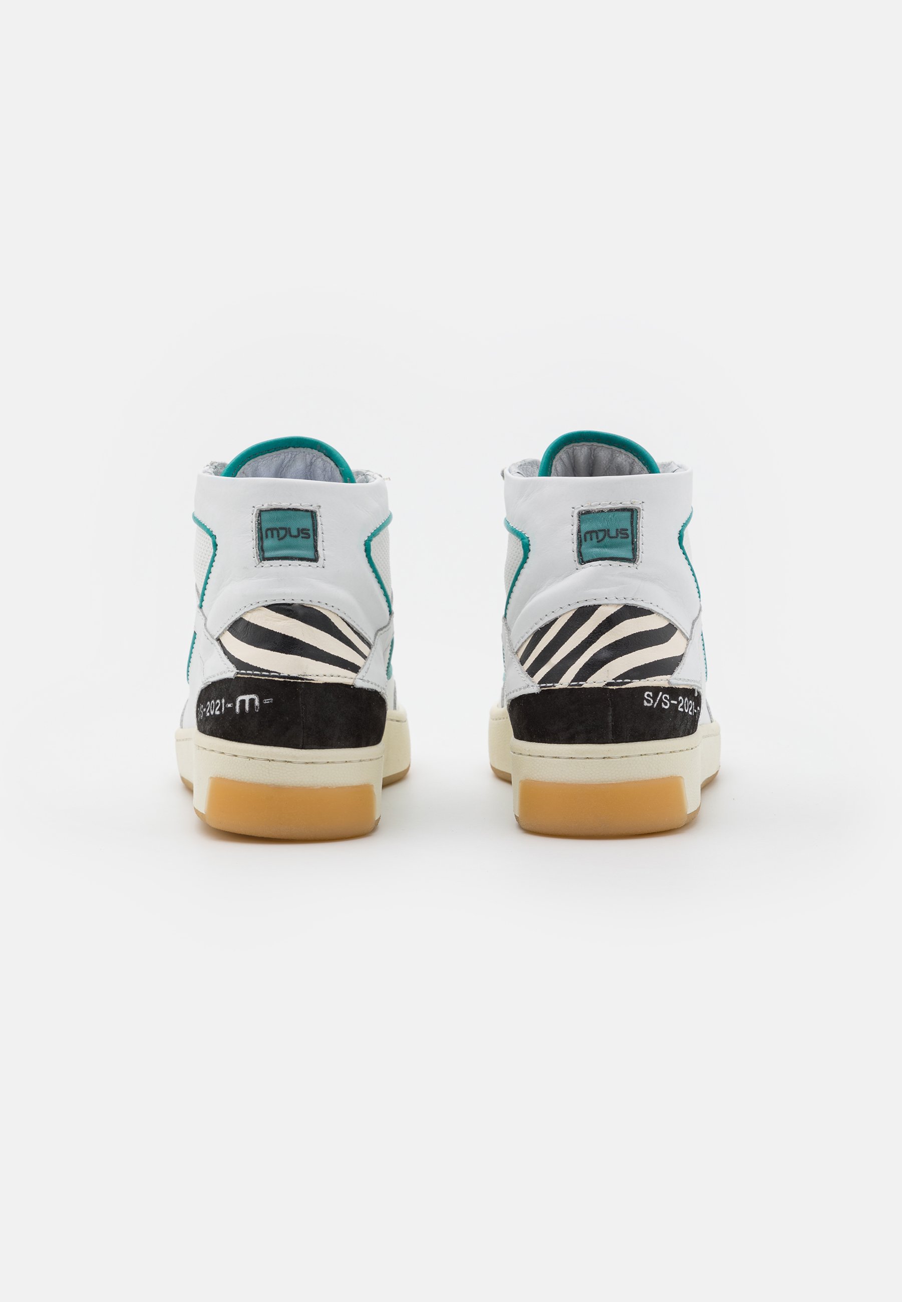 MJUS OPA - High-top trainers - bianco/ghiaccio/black/white - Zalando.co.uk