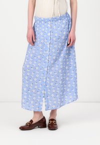 ONLY MATERNITY - OLMNOVA LIFE BUTTON SKIRT - Maxi skirt - powder blue Thumbnail Image 1