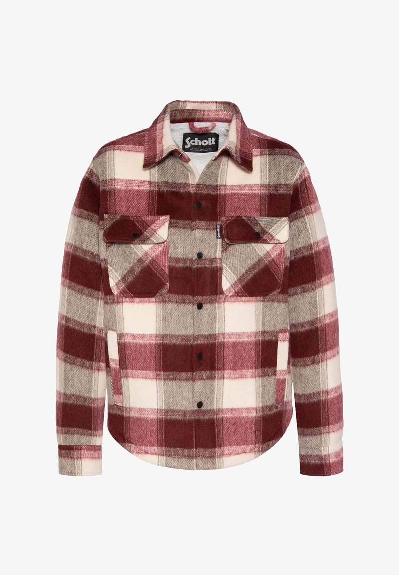 Camicia casual a maniche lunghe scozzese in flanella da uomo con doppia tasca, M102 Red Black, 6X-Large Camicia casual a maniche lunghe scozzese in flanella da uomo con doppia tasca, M102 Red Black, 6X-Large
