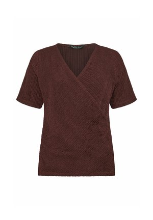 M&Co, WOMEN'S WRAP TOPS - Camicetta - chocolate