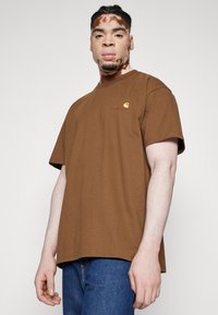 Carhartt WIP AMERICAN SCRIPT - T-shirts basic - lumber