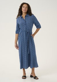 Cream TIAH ZALLY - Skjortklänning - animal skin blue