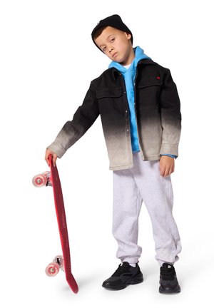 HUGO Kids, HOODED SWEATSHIRT - Φούτερ με κουκούλα - pale blue