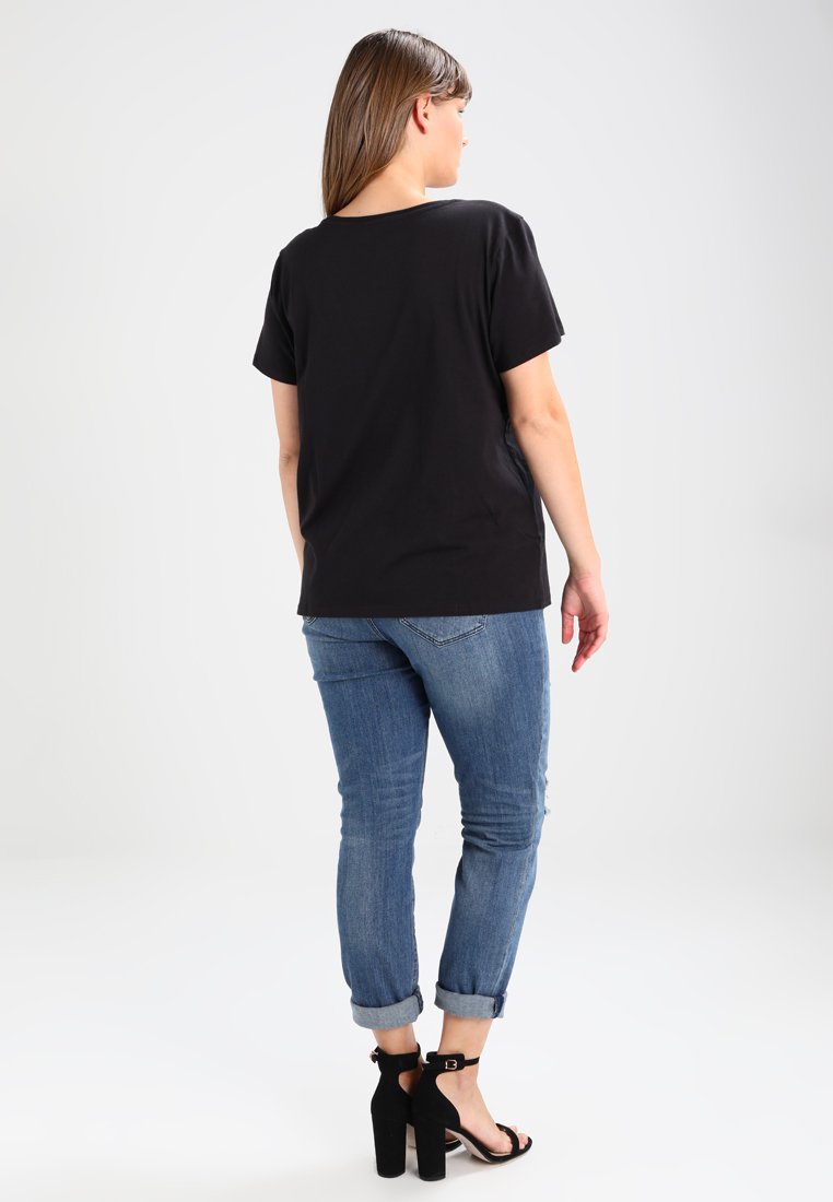 T-shirt - plus batwing jet black/black 