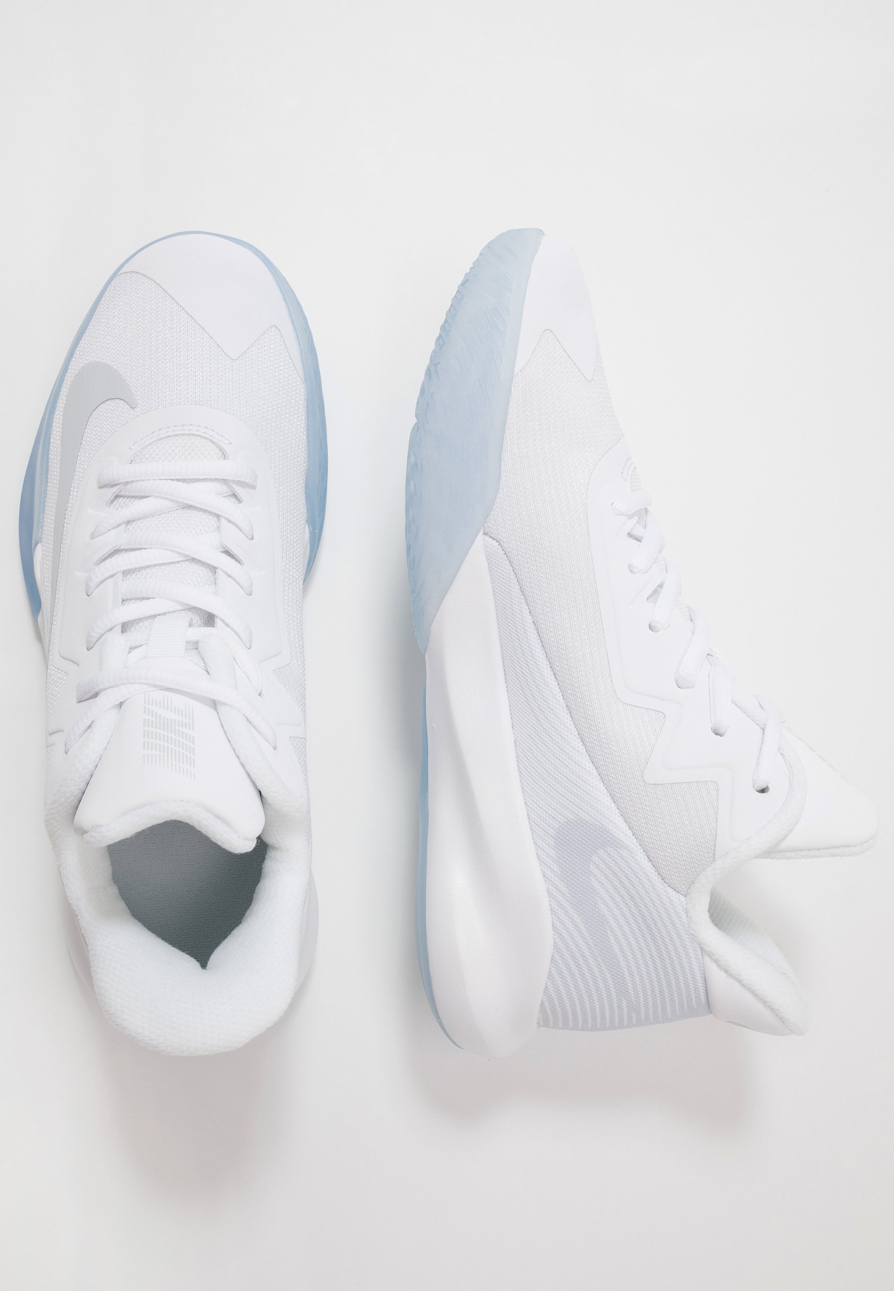 Nike Performance PRECISION 4 - Krepšinio batai - white/pure  platinum/clear/balta - Zalando.lt