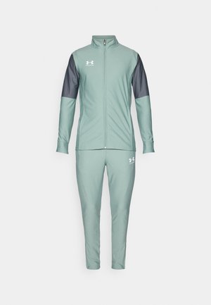 Under Armour CHALLENGER - Tracksuit - Silica Green/Castlerock/White