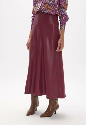 LOLA CASADEMUNT, WOMEN - Falda larga - burgundy