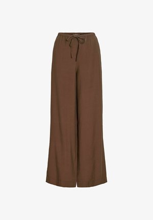VILA HOSE VIJANA MID-WAIST - Pantalon classique - slate black