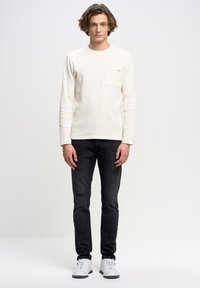 Big Star TERRY TAPERED - Slim fit -farkut - graphite