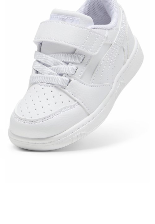 PUMA REBOUND V6 LO - Baby shoes - white-cool light gray — photo 5
