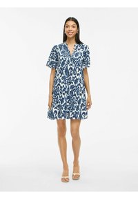 VILA MINI VIMERLE V-AUSSCHNITT - Vestito casual - cloud dancer