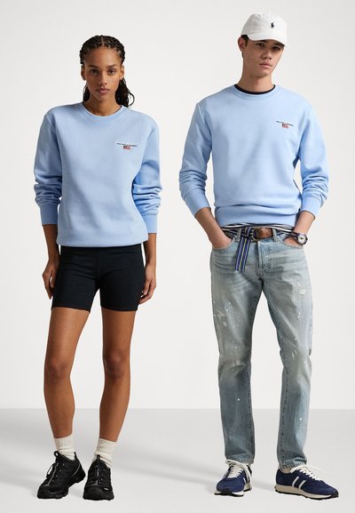 Polo Ralph Lauren POLO SPORT SWEATSHIRT UNISEX - Bluză de molton - bluebell/white
