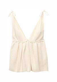 WITH STRAPS  - Top - beige