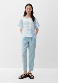 s.Oliver T-Shirt print - hellblau