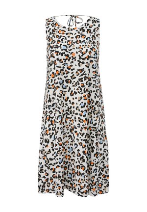 s.Oliver RUNDHALSAUSSCHNITT - Jerseykleid - ecru