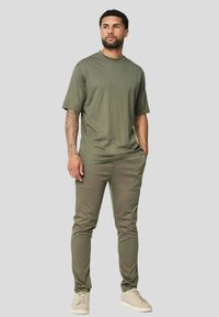 FRILIVIN UNI COL ROND - T-shirt basique - vert kaki