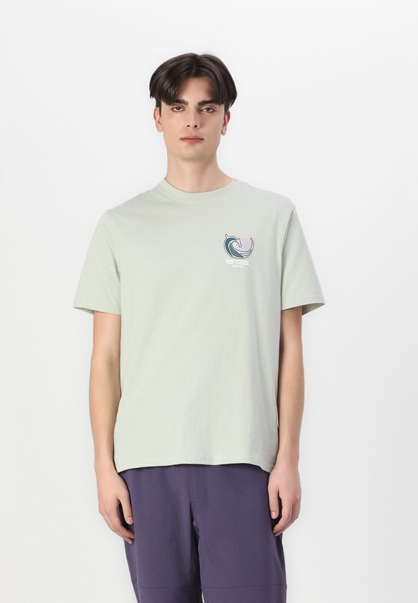 HAZED AND TUBED UNISEX - Print T-shirt - mint haze