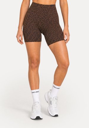 Smilodox, LEO SHORTS VELVARA - Leggings - braun leo