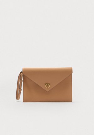 FLAT PURSE HANDLE - Pochette - rosa toast/gold-coloured