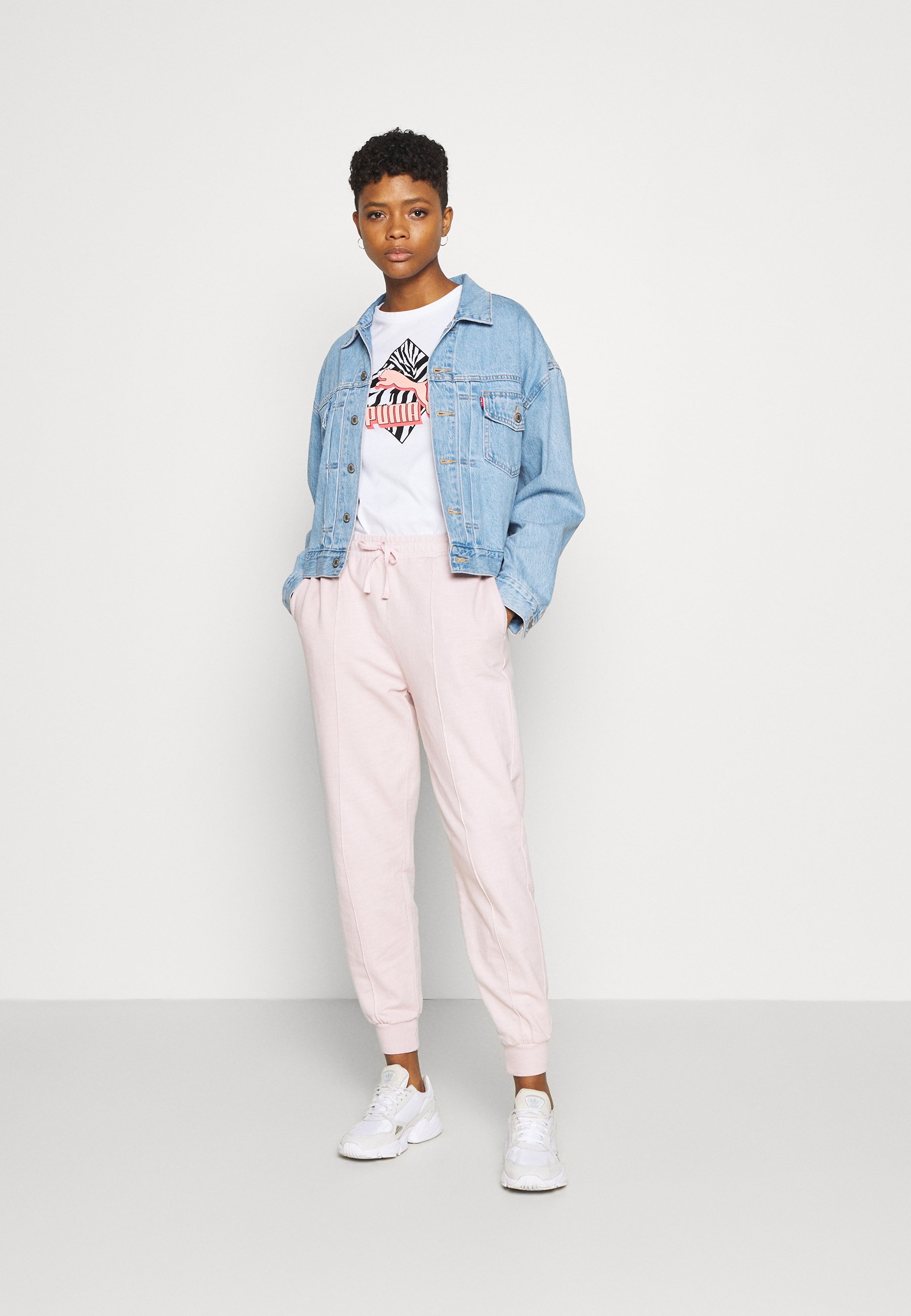 Topshop ACID WASH JOGGER - Tracksuit 