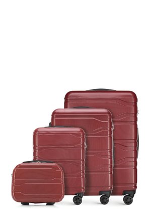 LUGGAGE SET WITH WASH BAG FROM POLYCARBONATE - Luggage set - red
