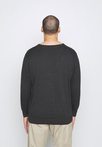 TOM TAILOR MEN PLUS Pullover - black grey melange