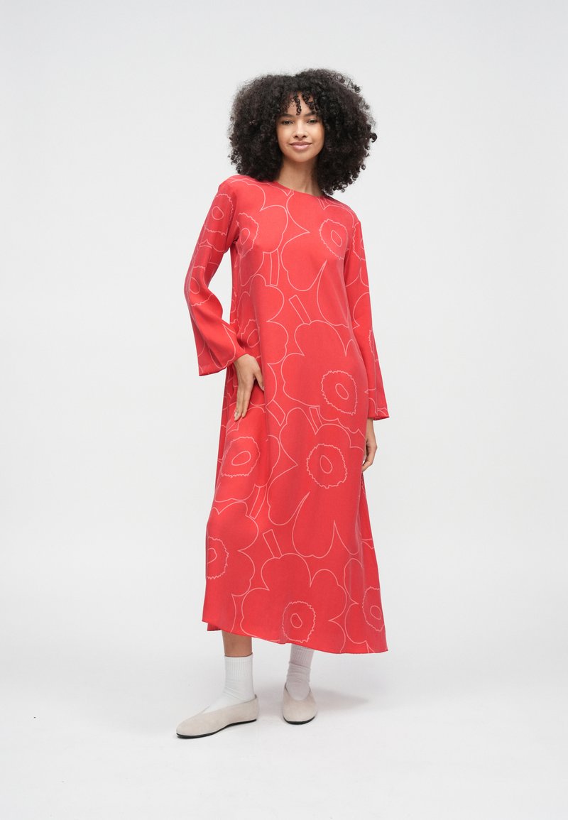 strapless open back dress SAVOIR MIDI WRAP DRESS IN RED BLACK  ZsaZsa Boutique