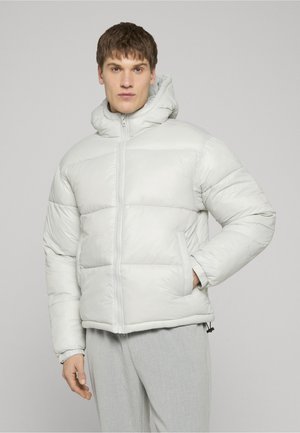 Urban Classics SHINY PUFFER WITH HOOD - Zimná bunda - lightasphalt