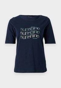 BASIC WITH PRINT - Triko s potiskem - sky captain blue