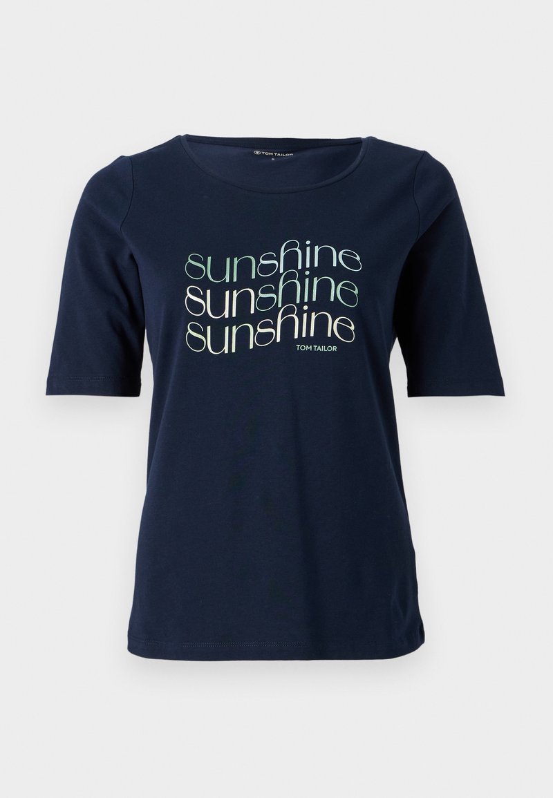 Tom Tailor T-shirt print donkerblauw